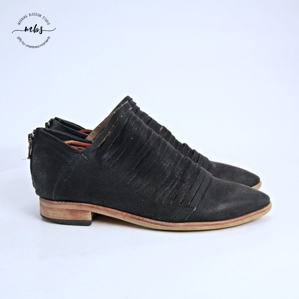 Free People Lost Valley Ankle Boots Black Women EU 39 US‎ 8.5